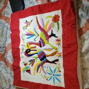NEW, never used. Otomi handmade embroidered throw pillow cover